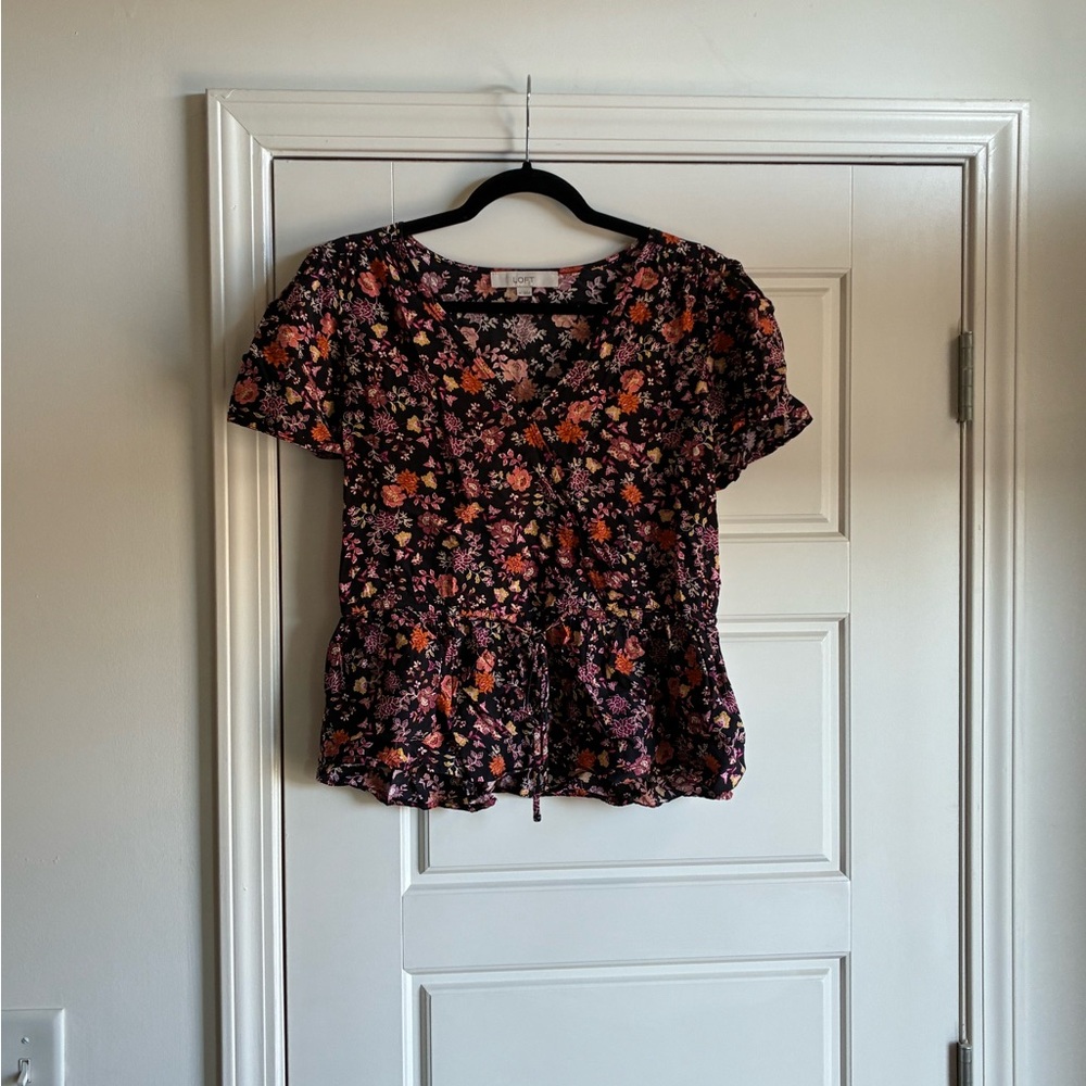 LOFT Multicolor Floral Blouse